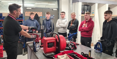 Future Plumbers Gain First Hand Experience Of Tooling Capabilities 