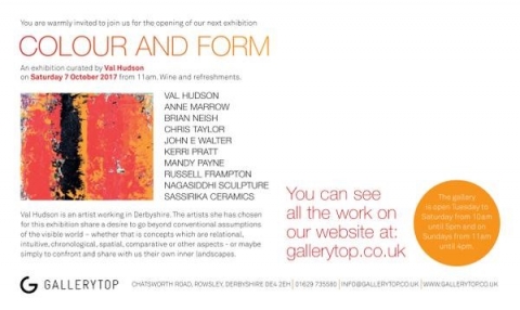 COLOUR AND FORM - a new exhibition at gallerytop