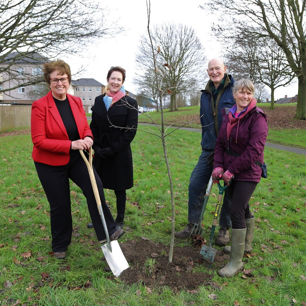 Council plants trees in memory of Her Majesty Queen Elizabeth II
