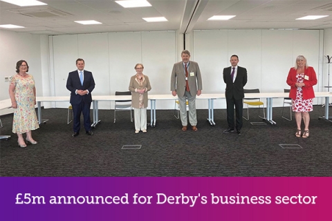 £5m announced for Derby's business sector