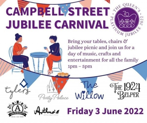 We are so excited for Belper’s biggest street party taking place on Campbell Street on Friday 3rd June!