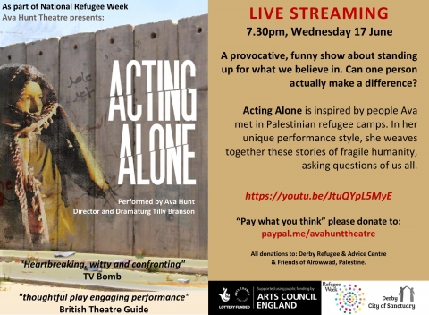 Acting Alone - Ava Hunt Theatre (based in Crich)