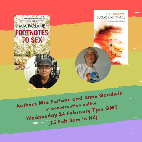 Authors Mia Farlane and Anne Goodwin in conversation