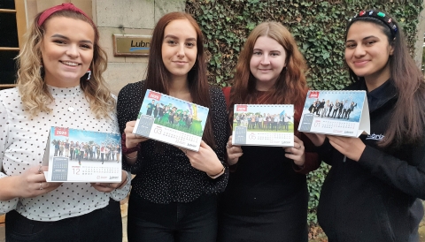 Lubrizol students leave a year-long legacy as they persuade colleagues to star in a charity calendar