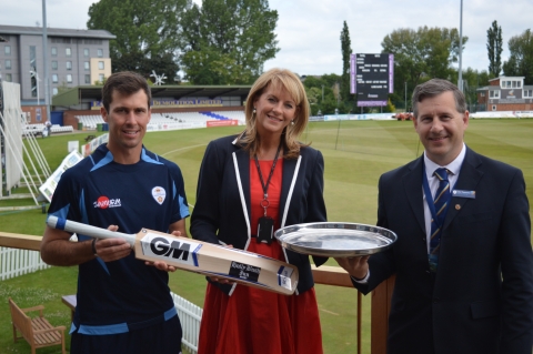 Derby College teams up with Derbyshire County Cricket Club to boost students’ employability skills 