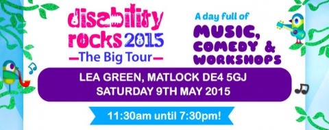 Disability Rocks comes to Lea Green near Matlock on 9 May 