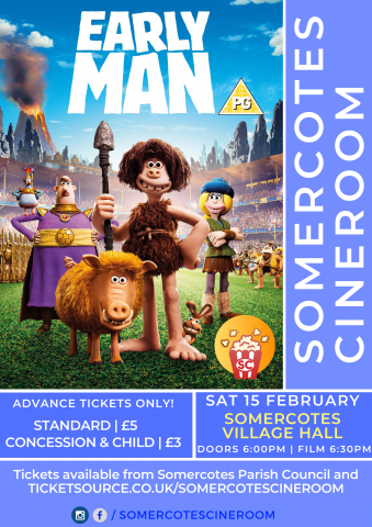 See Early Man at Somercotes Cineroom on Saturday, 15 February 2020