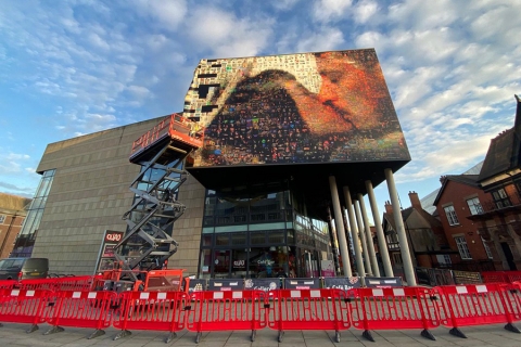 Giant Photo Mosaic Unveiled for FORMAT21 Festival: Photos on QUAD’s building Derby launches 10th edition of FORMAT International Photography Festival
