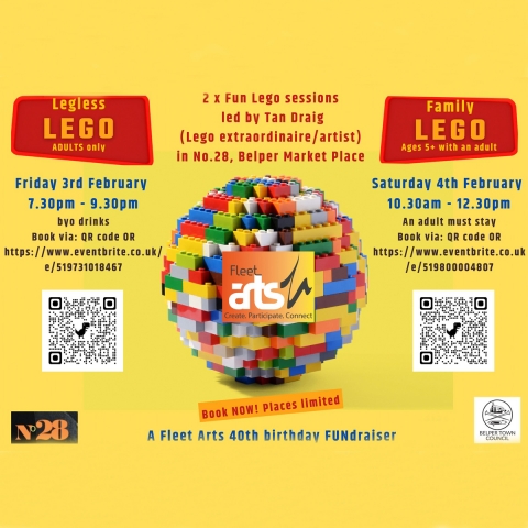 Fun Lego Sessions in Belper- A Fleet Arts 40th Birthday Fundraiser