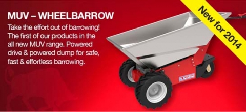 The MUV electric wheelbarrow from Nu Star Material Handling Ltd