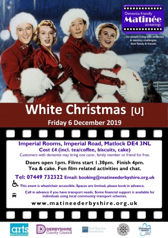 Join Matinee in Matlock on 6 December
