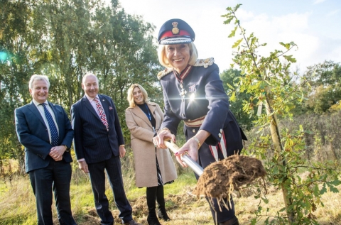 Queen’s Green Canopy Programme Marked With Double Tree Planting