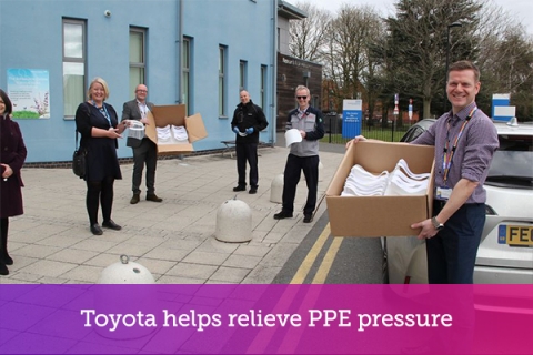 Toyota helps relieve PPE pressure