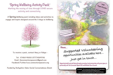 Spring Wellbeing Activity Packs and Supported Volunteering Opportunities now available from The Connection Space CIC