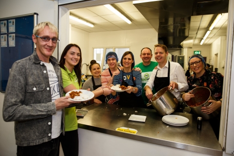 Derby’s Penguin PR agency steps up to the hotplate as its staff lay on lunch for the community