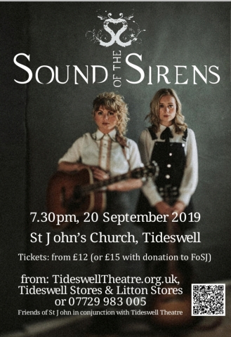 Tideswell Theatre Concert this Friday - 20th September